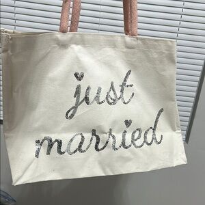 Chic Canvas Tote with Pink Handles